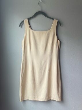 Vintage 90s Ann Taylor Loft 100% Silk Sheath Dress